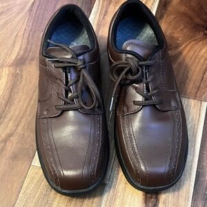 Orthofeet 467 Mens Brown Leather Orthopedic Comfort Oxford Shoes Size 9.5 D